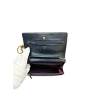 Sac à bandoulière Wallet-On-Chain en cuir caviar noir - Chanel