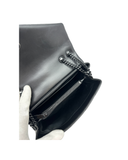 Sac à bandoulière Loulou Small en cuir lisse noir - Saint-Laurent