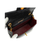 Sac à bandoulière Mini Timeless Square en cuir lisse noir - Chanel