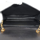 Sac à bandoulière Coco mark matelassé en cuir lisse noir - Chanel