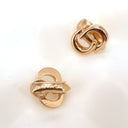 Boucles d'oreilles CD à clip en plaqué or - Christian Dior