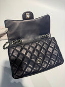 Sac à bandoulière Timeless cuir lisse bleu marine - Chanel