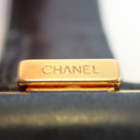 Portefeuille en cuir caviar noir vintage - Chanel