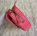 Sac à bandoulière en forme de coeur en cuir lisse rose - Chanel