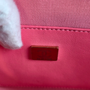 Sac à bandoulière en forme de coeur en cuir lisse rose - Chanel