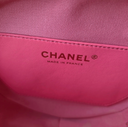 Sac à bandoulière en forme de coeur en cuir lisse rose - Chanel