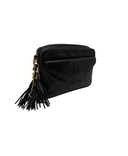Sac à bandoulière Lou Caméra en cuir lisse d'agneau vintage noir - Chanel