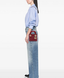 Sac à bandoulière Mini Lady Dior en cuir verni rouge - Christian Dior