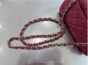 Sac à bandoulière Timeless 20CM en cuir lisse magenta - Chanel