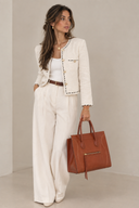 Sac à main Cabas Phantom en cuir marron - Celine