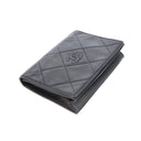 Sac à bandoulière Coco mark matelassé en cuir lisse noir - Chanel