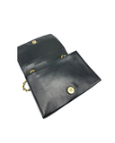 Sac à bandoulière Coco mark matelassé en cuir lisse noir - Chanel