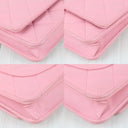 Sac à bandoulière Wallet-On-Chain en cuir lisse rose - Chanel