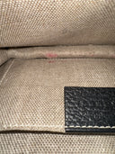 Sac à bandoulière Interlocking en cuir grainé noir - Gucci