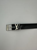 Ceinture noire cuir lisse - Louis Vuitton