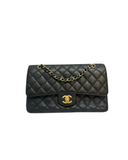 Sac à bandoulière Timeless 11.12 en cuir caviar noir 25CM - Chanel
