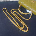 Sac à bandoulière Wallet On Chain en cuir lisse vert olive - Chanel