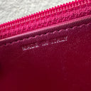 Sac à bandoulière Wallet On Chain en cuir verni rose - Chanel