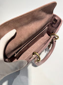 Sac à bandoulière Lady D-Joy en cuir lisse rose - Christian Dior