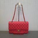 Sac à bandoulière Timeless 11.12 en cuir lisse rouge - Chanel
