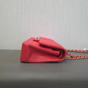 Sac à bandoulière Timeless 11.12 en cuir lisse rouge - Chanel