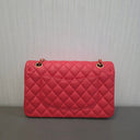 Sac à bandoulière Timeless 11.12 en cuir lisse rouge - Chanel