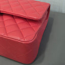 Sac à bandoulière Timeless 11.12 en cuir lisse rouge - Chanel