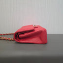 Sac à bandoulière Timeless 11.12 en cuir lisse rouge - Chanel
