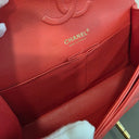 Sac à bandoulière Timeless 11.12 en cuir lisse rouge - Chanel