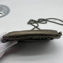 Sac à bandoulière Wallet On Chain en cuir doré - Chanel