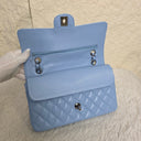 Sac à bandoulière Timeless 11.12 en cuir caviar bleu - Chanel