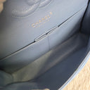 Sac à bandoulière Timeless 11.12 en cuir caviar bleu - Chanel