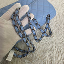 Sac à bandoulière Timeless 11.12 en cuir caviar bleu - Chanel
