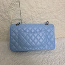 Sac à bandoulière Timeless 11.12 en cuir caviar bleu - Chanel
