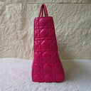 Sac à bandoulière Lady Dior Large en cuir lisse rose - Christian Dior