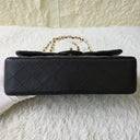 Sac à bandoulière Timeless 25CM en cuir lisse noir - Chanel