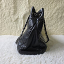 Sac à bandoulière Cabas Shopping Tote en cuir caviar noir - Chanel