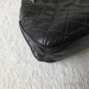 Sac à bandoulière Cabas Shopping Tote en cuir caviar noir - Chanel