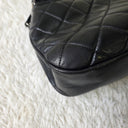Sac à bandoulière Cabas Shopping Tote en cuir caviar noir - Chanel