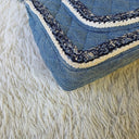 Sac à bandoulière Timeless 25CM en denim tressé bleu - Chanel