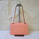 Sac à bandoulière Timeless 23CM en cuir lisse orange clair - Chanel