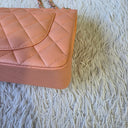 Sac à bandoulière Timeless 23CM en cuir lisse orange clair - Chanel
