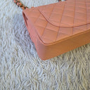 Sac à bandoulière Timeless 23CM en cuir lisse orange clair - Chanel