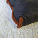 Sac à bandoulière Chanel 22 en cuir d'agneau retourné marron - Chanel