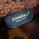 Sac à bandoulière Chanel 22 en cuir d'agneau retourné marron - Chanel