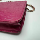 Sac à bandoulière Wallet-On-Chain en cuir rose - Chanel