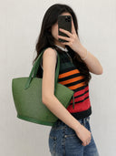 Sac à épaule Saint-Jacques en cuir épi vert - Louis Vuitton