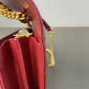 Sac à bandoulière Cassandre en cuir grain de poudre rouge - Saint-Laurent