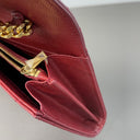 Sac à bandoulière Cassandre en cuir grain de poudre rouge - Saint-Laurent