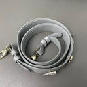 Sac à bandoulière Lady Dior Small en cuir lisse gris - Christian Dior